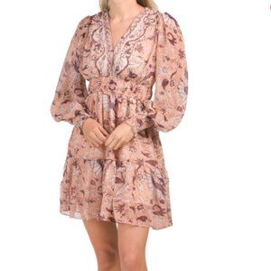 NWT OPT Floral Degage Dress